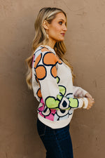 The Leah Retro Floral Sweater