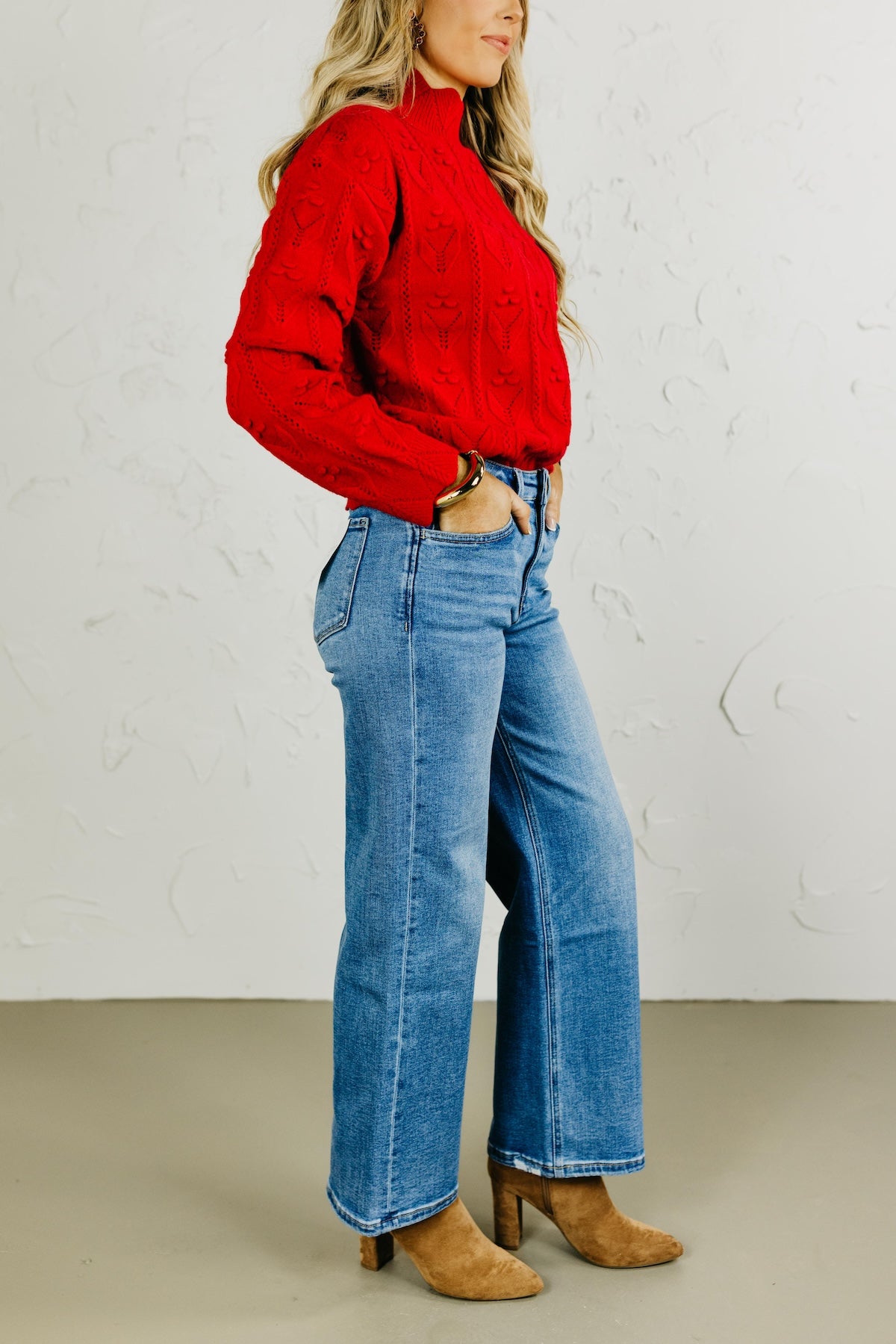 Lovervet by Vervet Denim | High Rise Crop Wide Leg Denim