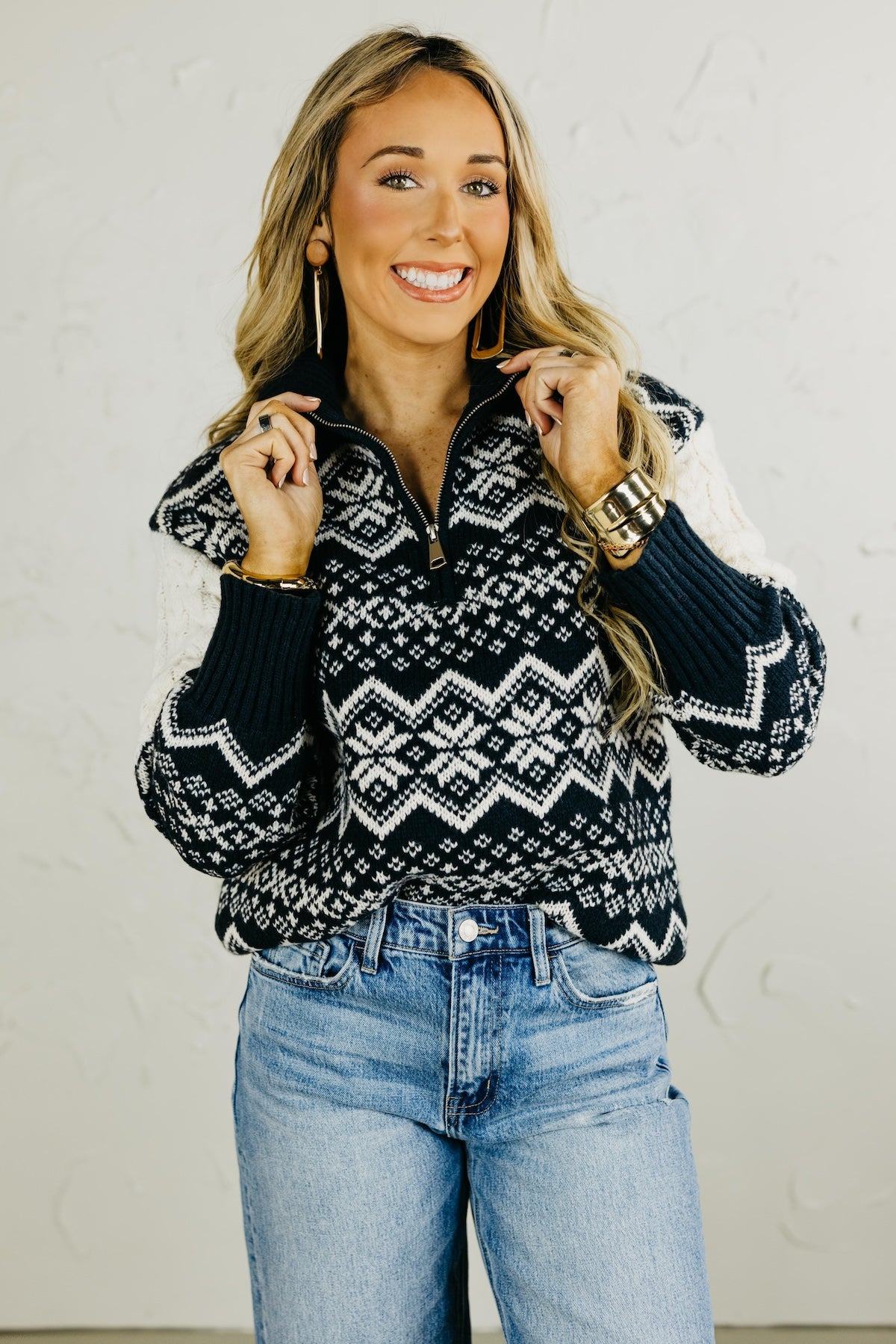 The Brooklyn Quarter Zip Sweater