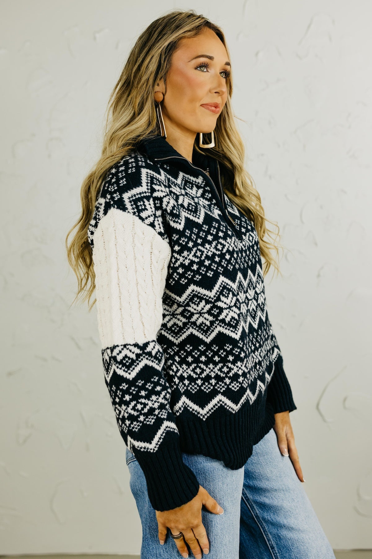 The Brooklyn Quarter Zip Sweater