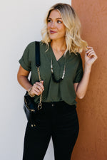 The Baldwin Pleated Popover Blouse