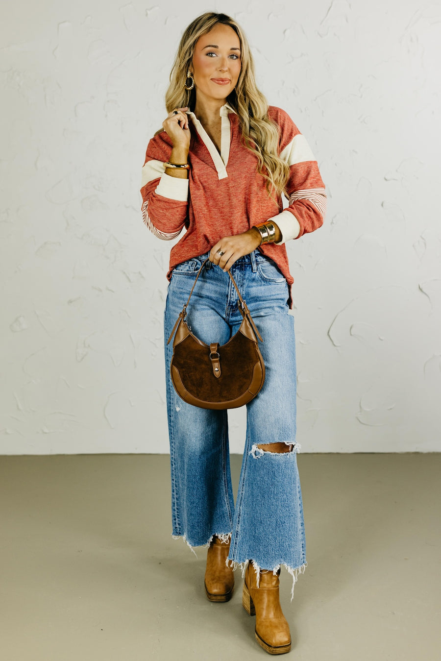 The Natalie Brushed Pullover Top