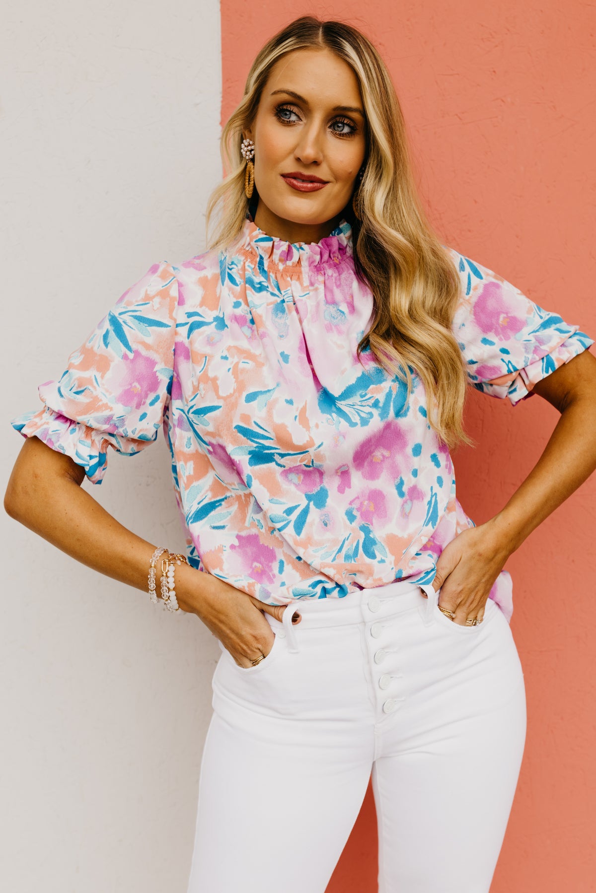 The Hanes Floral Blouse