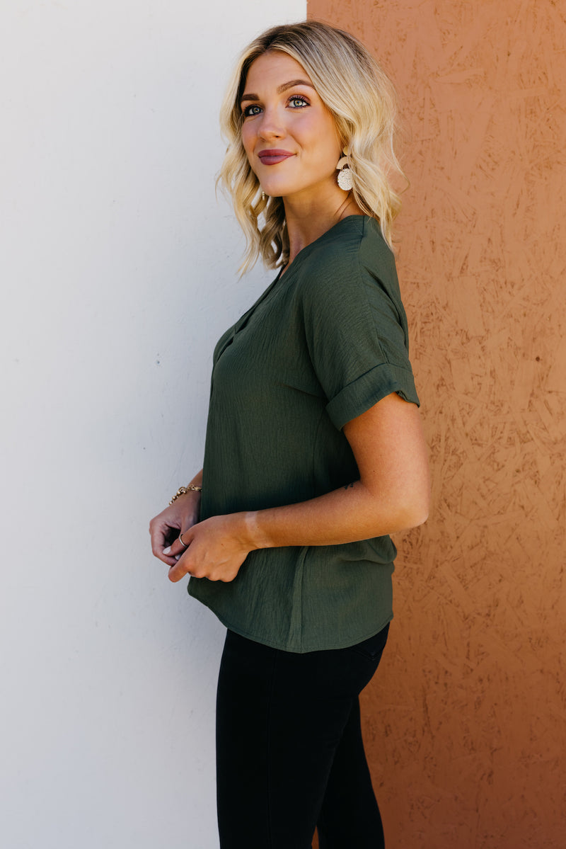 The Baldwin Pleated Popover Blouse