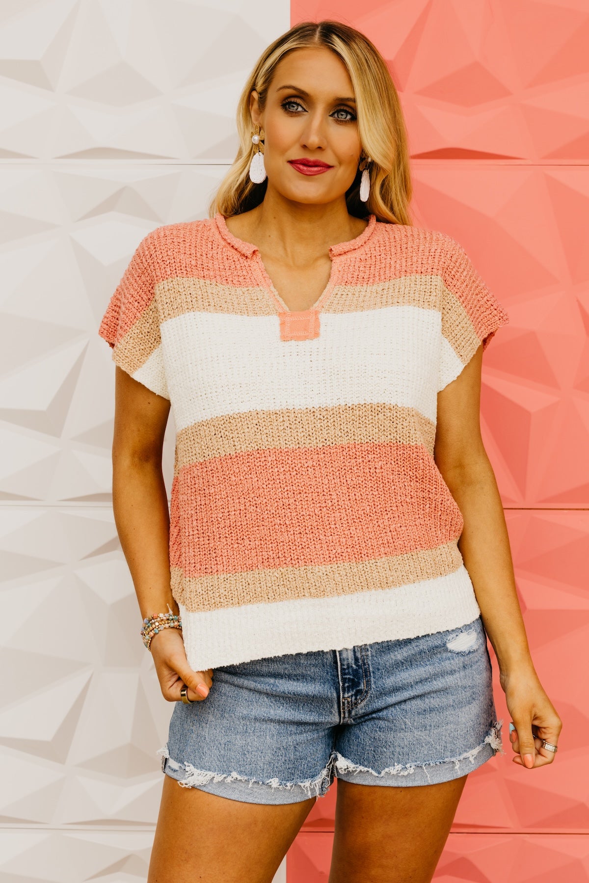 The Colt Color Block Raglan Sweater Top