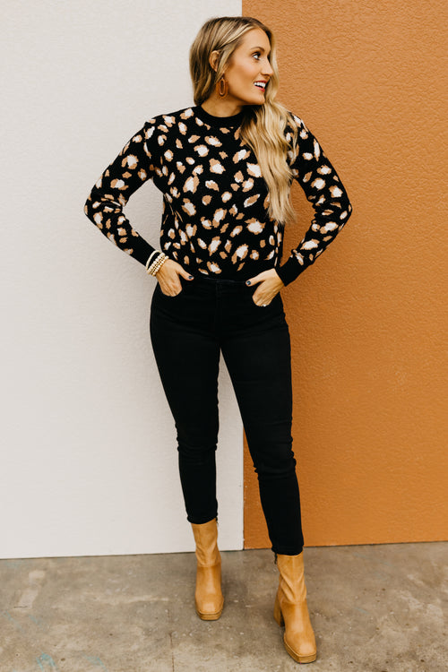 The Angelica Animal Print Sweater