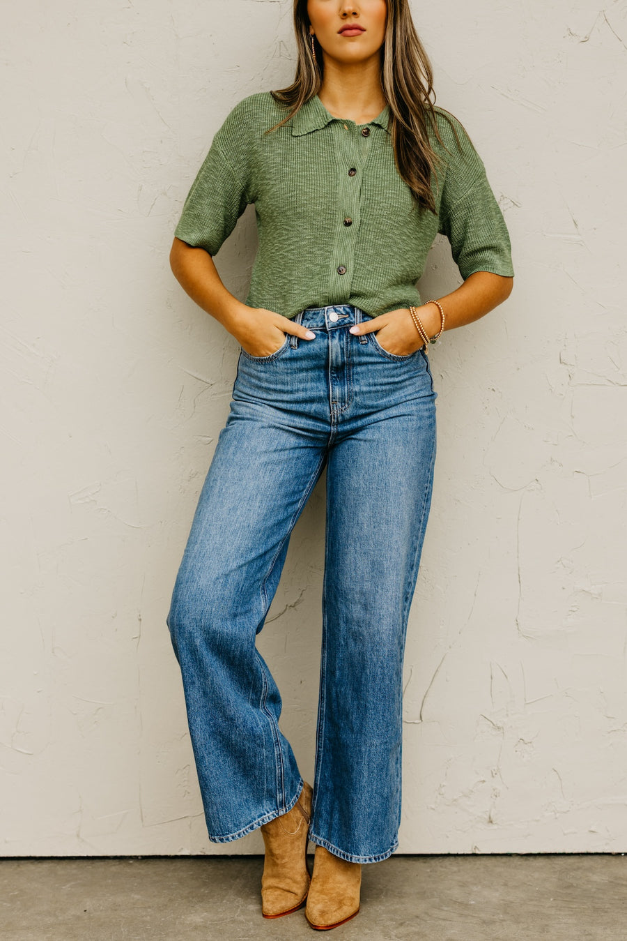 The Madilynn High Waist Wide Leg Denim