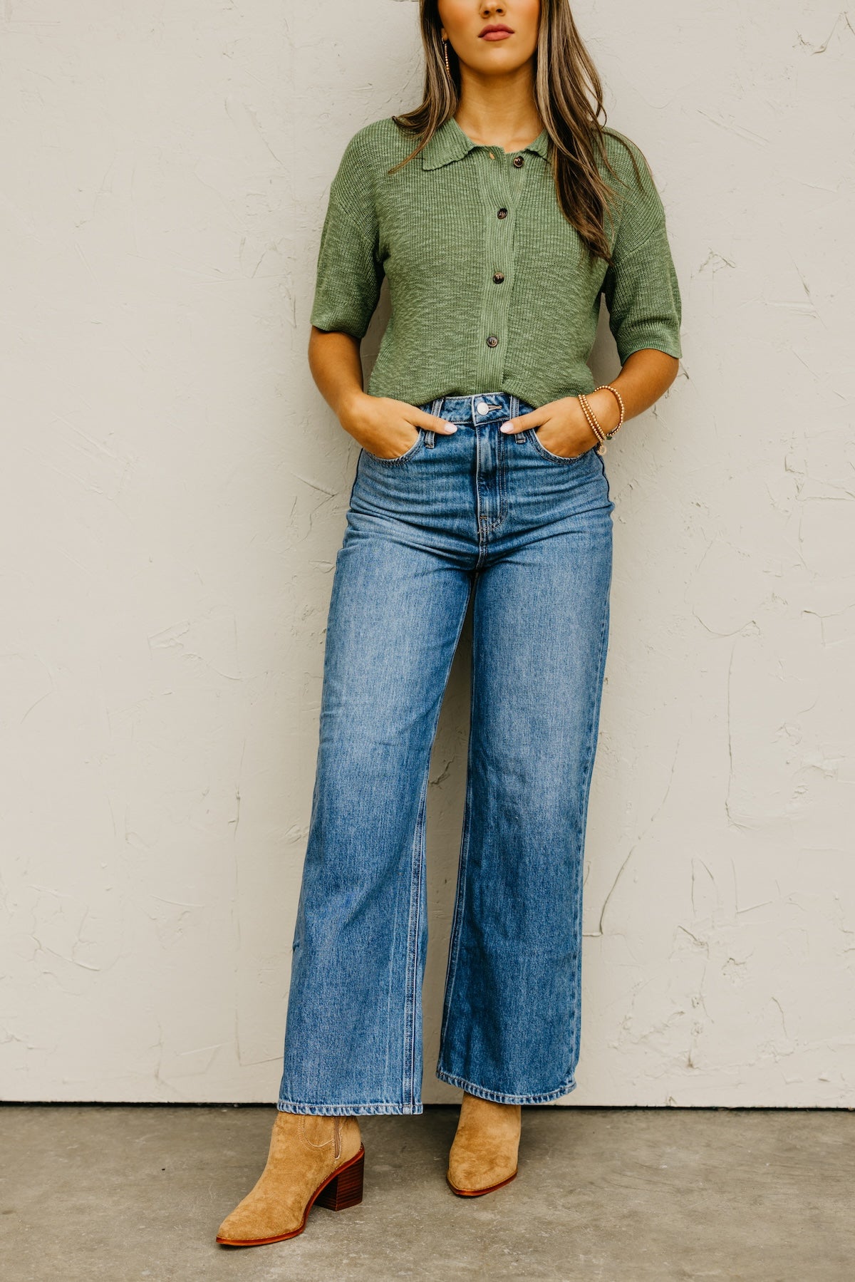 The Madilynn High Waist Wide Leg Denim