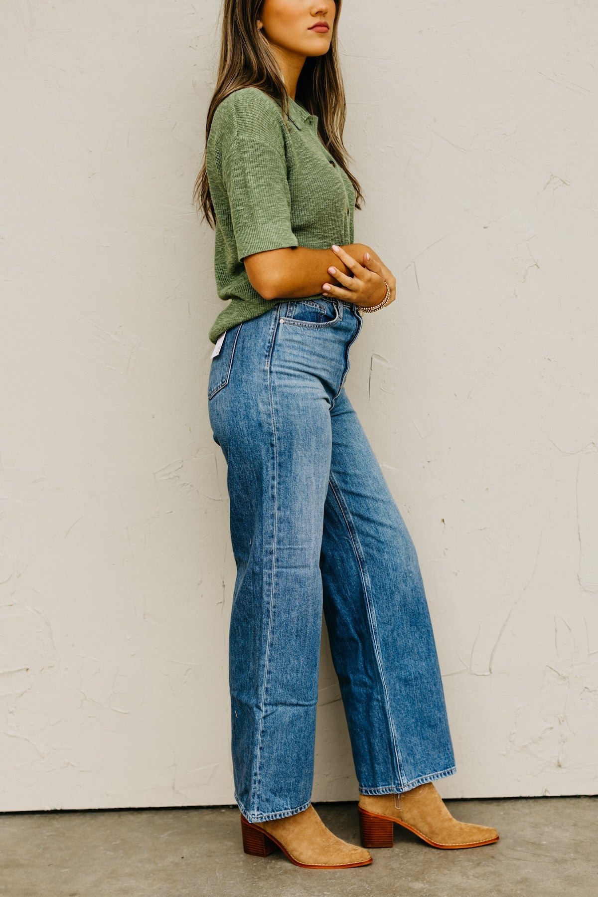 The Madilynn High Waist Wide Leg Denim