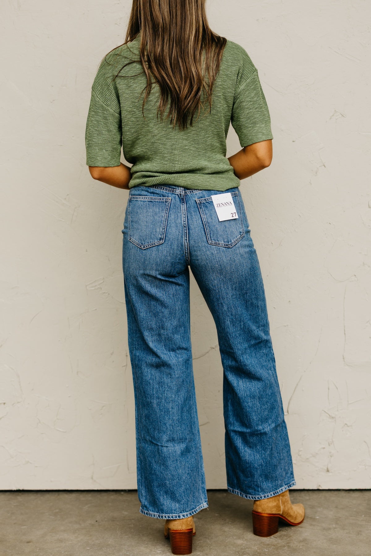 The Madilynn High Waist Wide Leg Denim