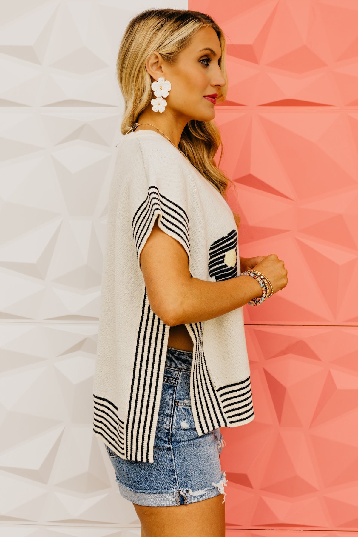 The Chance Floral Dolman Sweater Top