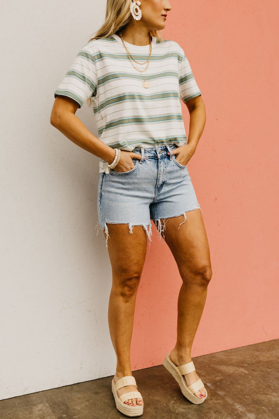 Vervet Denim | The Rebecca Raw Distressed Hem Shorts