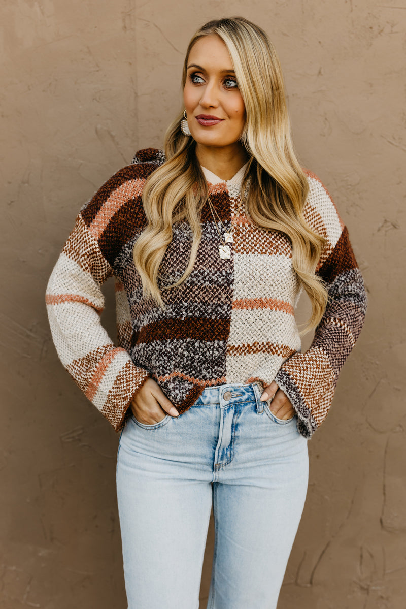 The Chandler Bell Sleeve Hooded Sweater