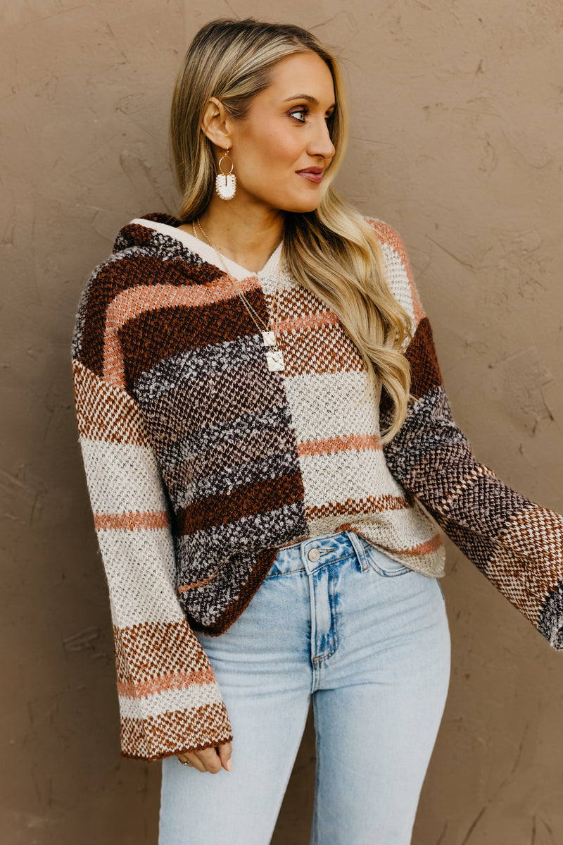 The Chandler Bell Sleeve Hooded Sweater