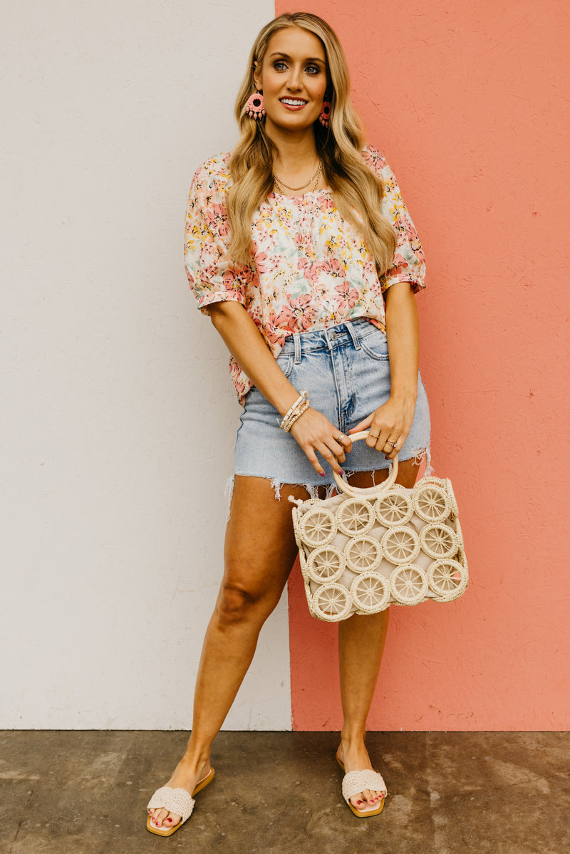 The Zaylee Floral Puff Sleeve Blouse
