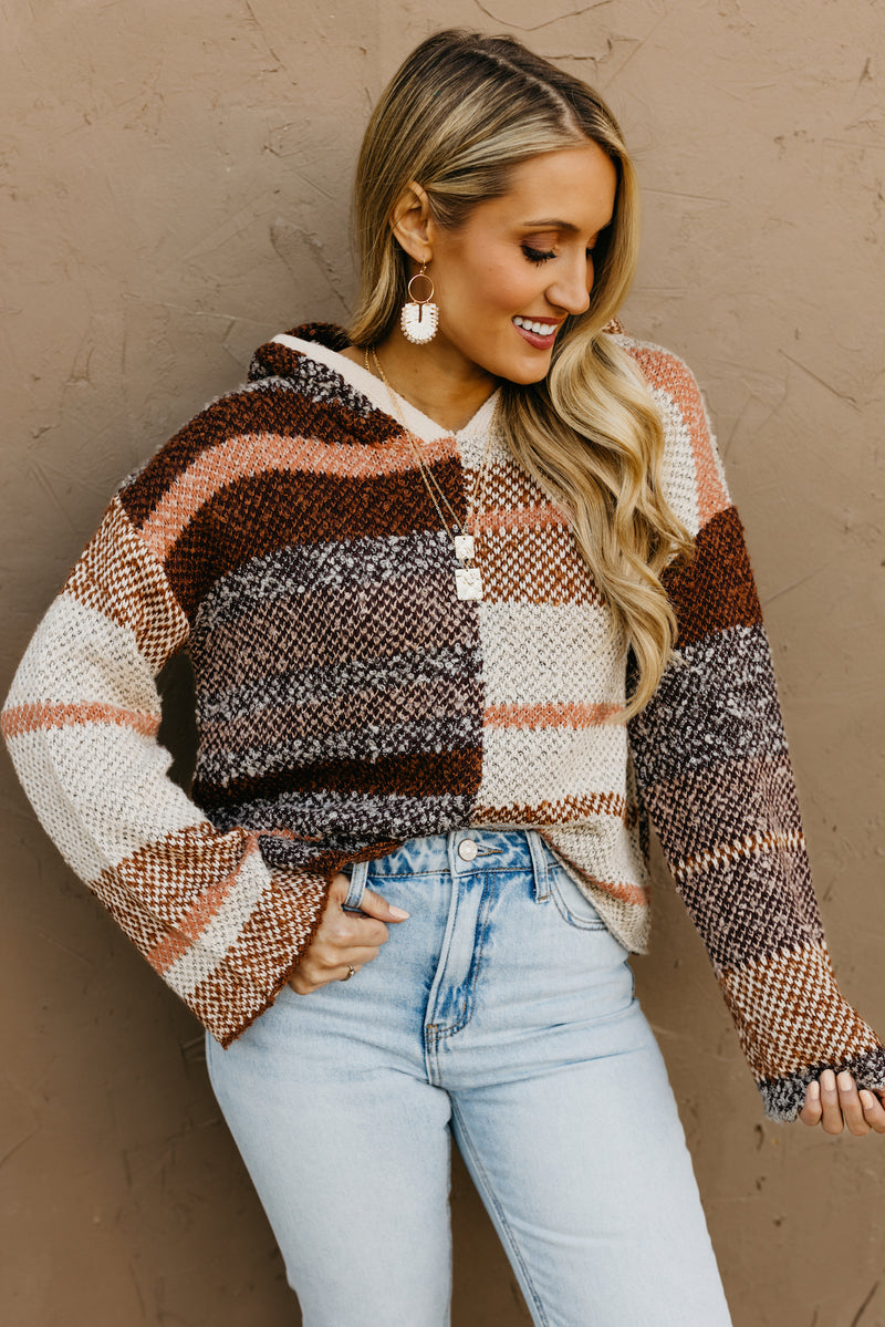 The Chandler Bell Sleeve Hooded Sweater