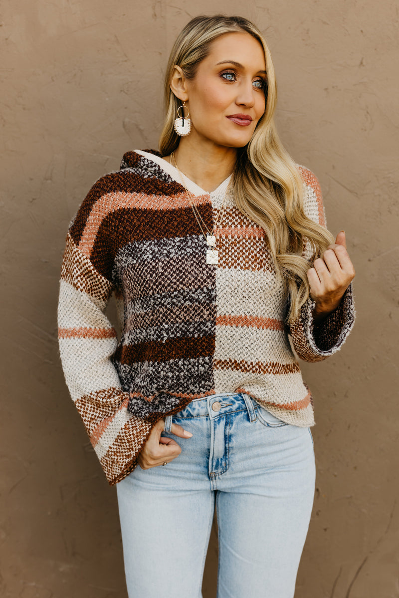 The Chandler Bell Sleeve Hooded Sweater