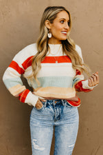 The Amari Striped Crew Neck Sweater