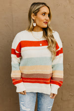 The Amari Striped Crew Neck Sweater
