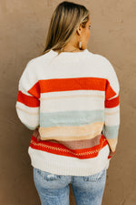 The Amari Striped Crew Neck Sweater