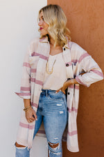 The Thad Longline Plaid Shacket
