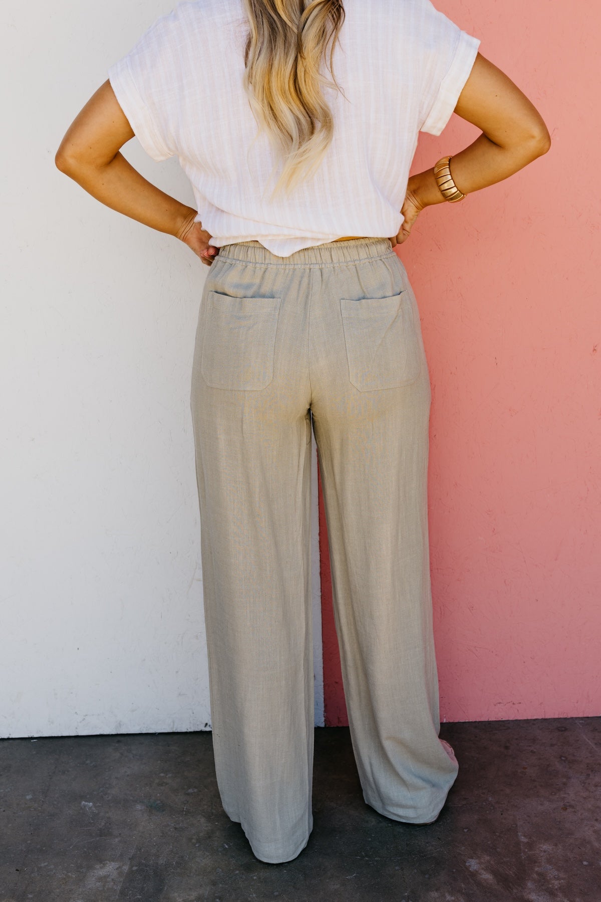 The Knox Wide Leg Linen Pants