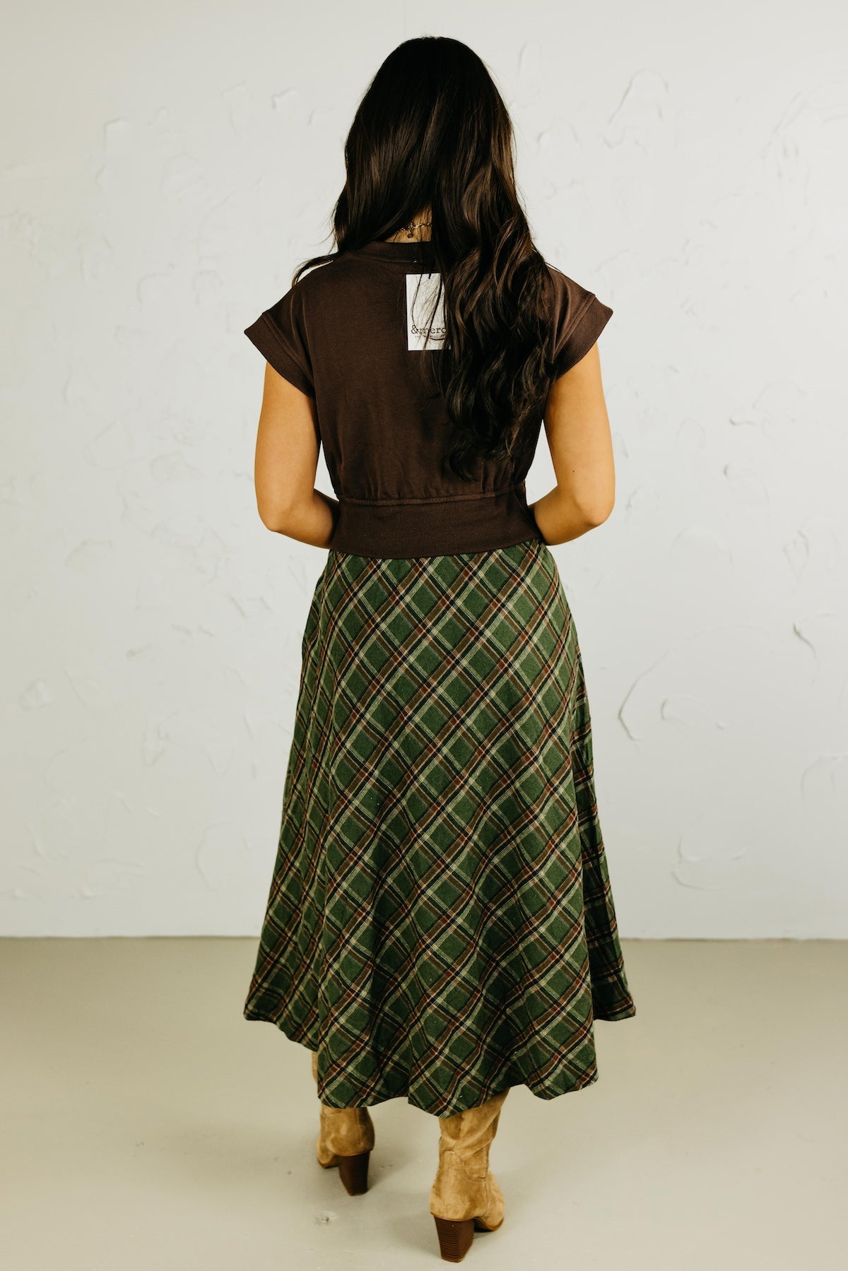The Trishell Plaid Twofer Dress