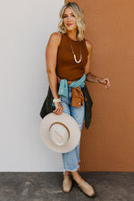 The Adelina Racerback Knit Tank Top