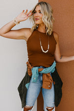 The Adelina Racerback Knit Tank Top
