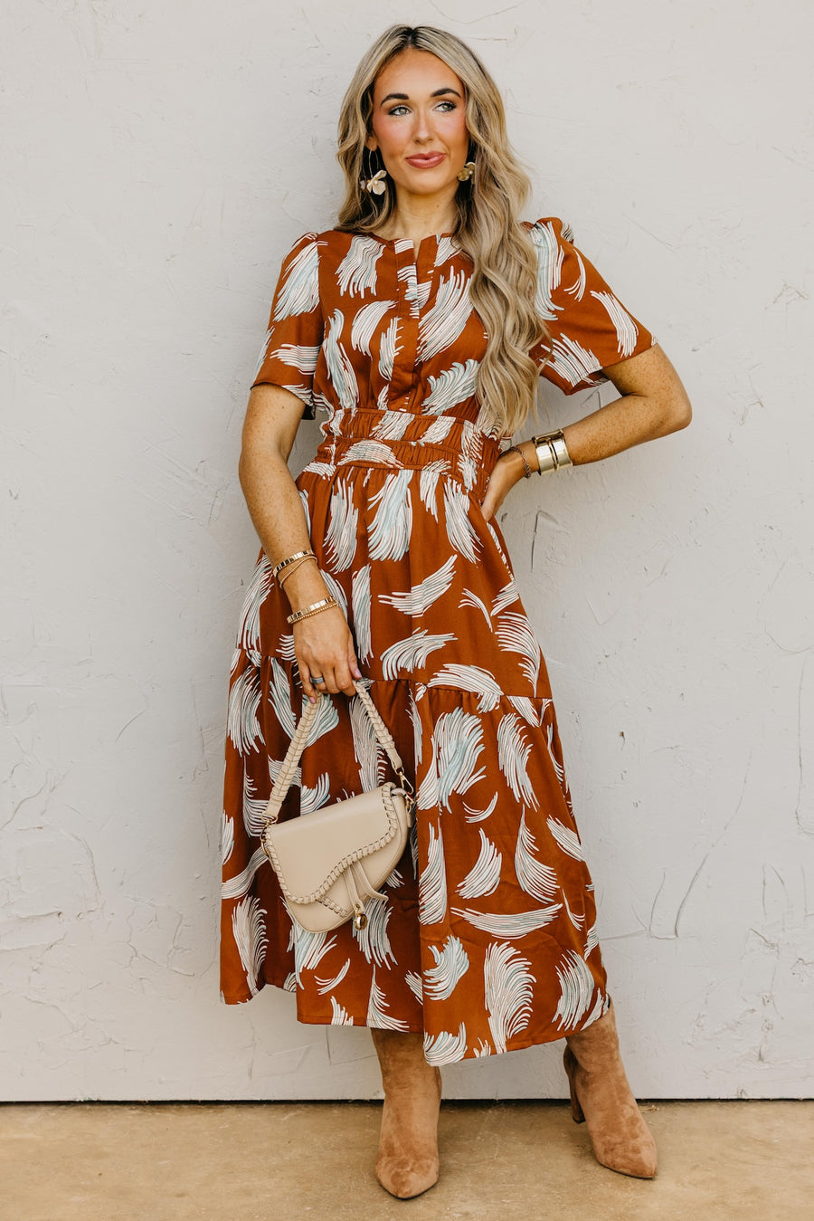 The Florence Tiered Midi Dress