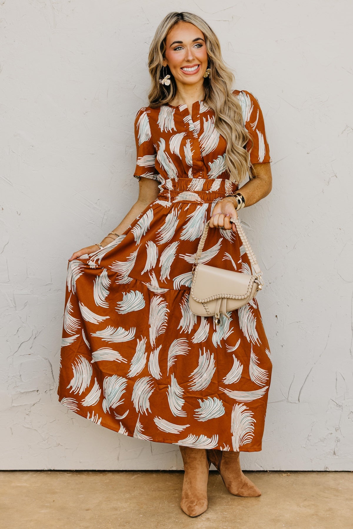 The Florence Tiered Midi Dress