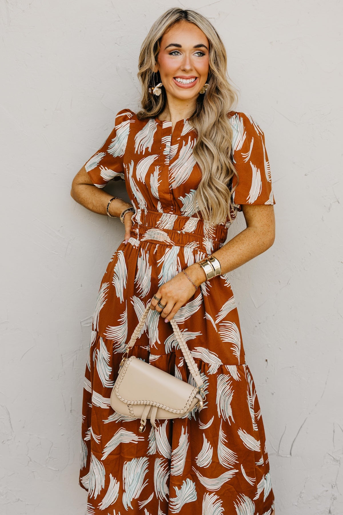 The Florence Tiered Midi Dress
