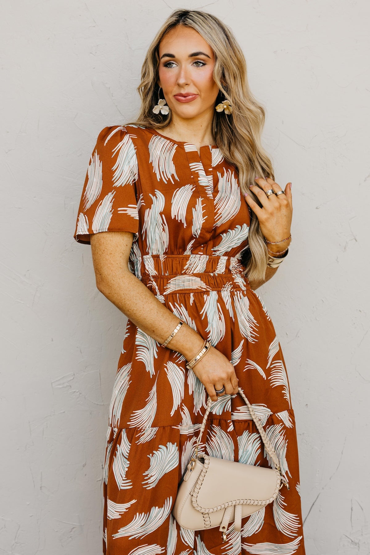 The Florence Tiered Midi Dress
