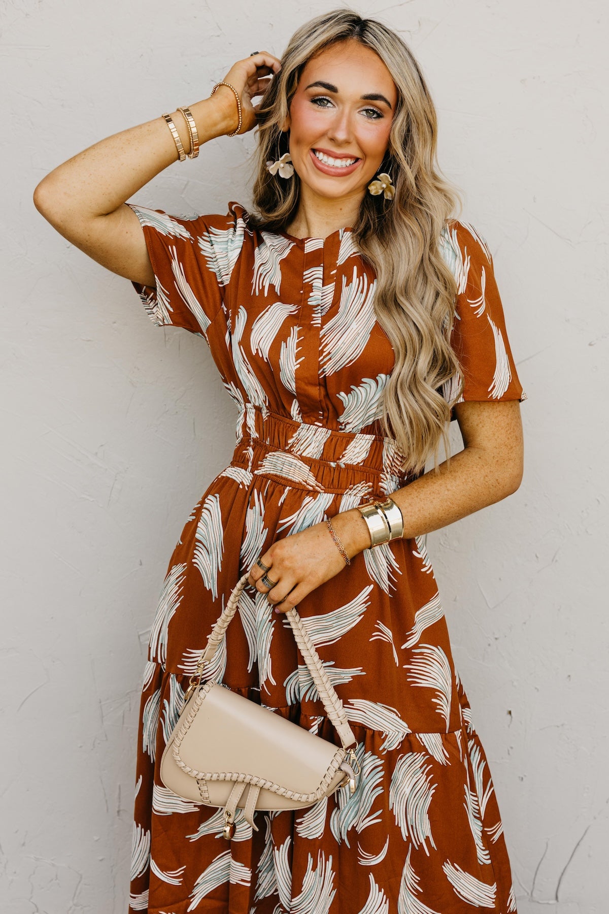 The Florence Tiered Midi Dress