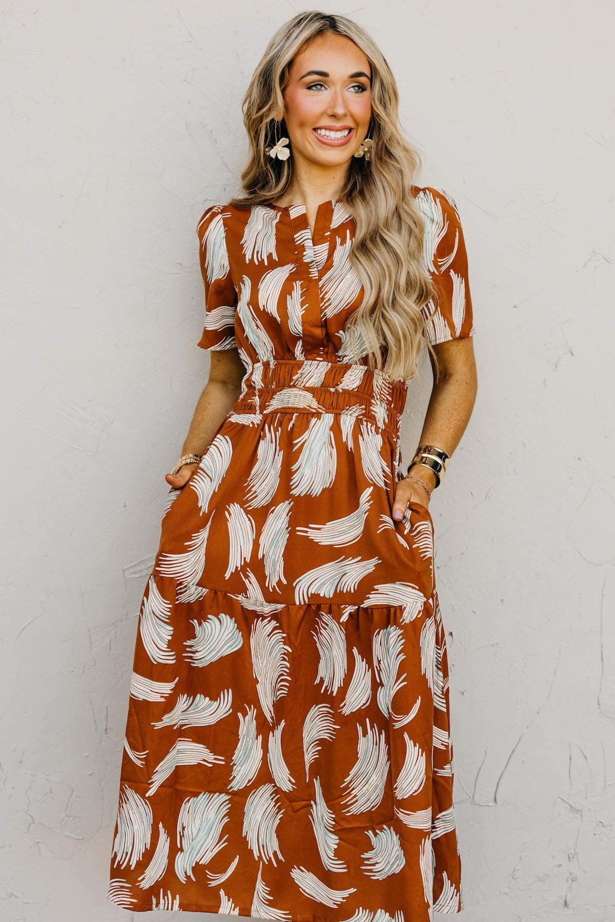 The Florence Tiered Midi Dress