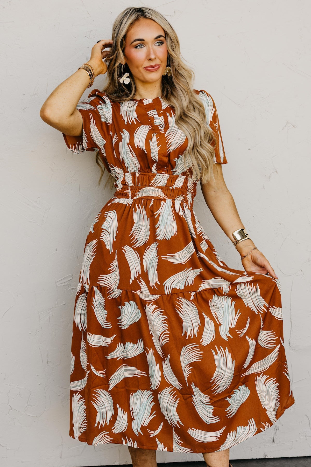The Florence Tiered Midi Dress