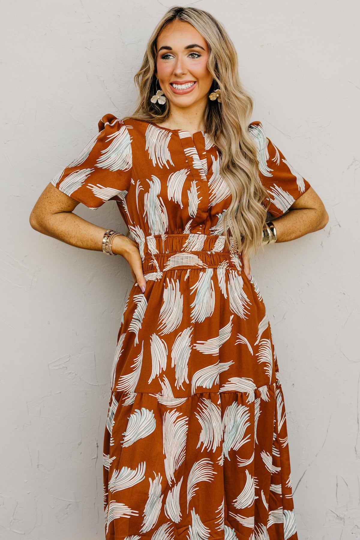 The Florence Tiered Midi Dress
