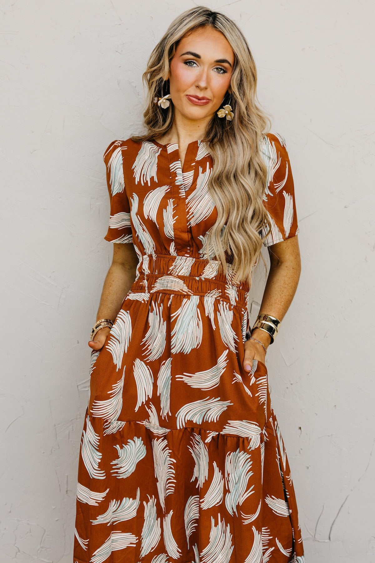 The Florence Tiered Midi Dress