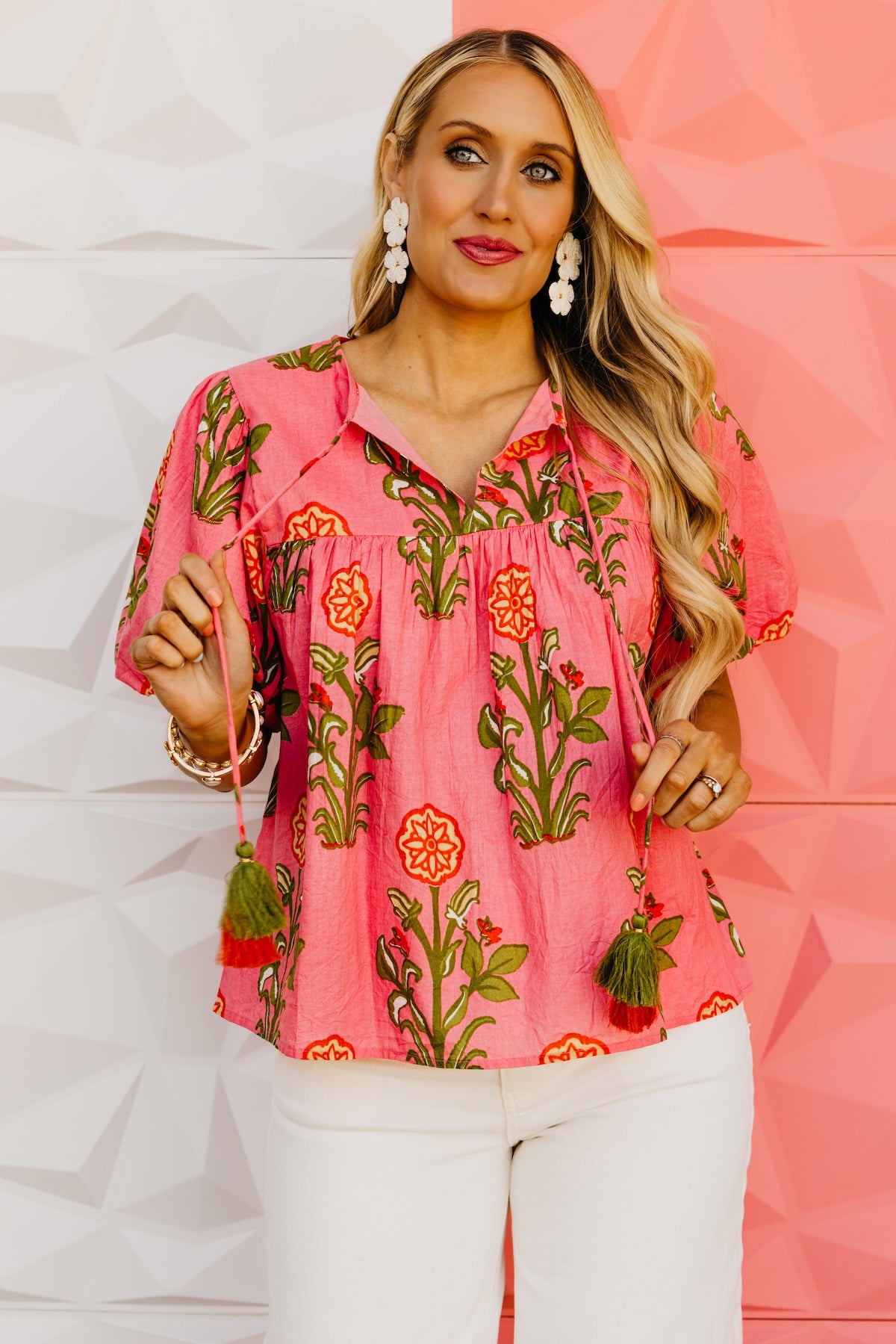 The Marley Puff Sleeve Floral Print Top