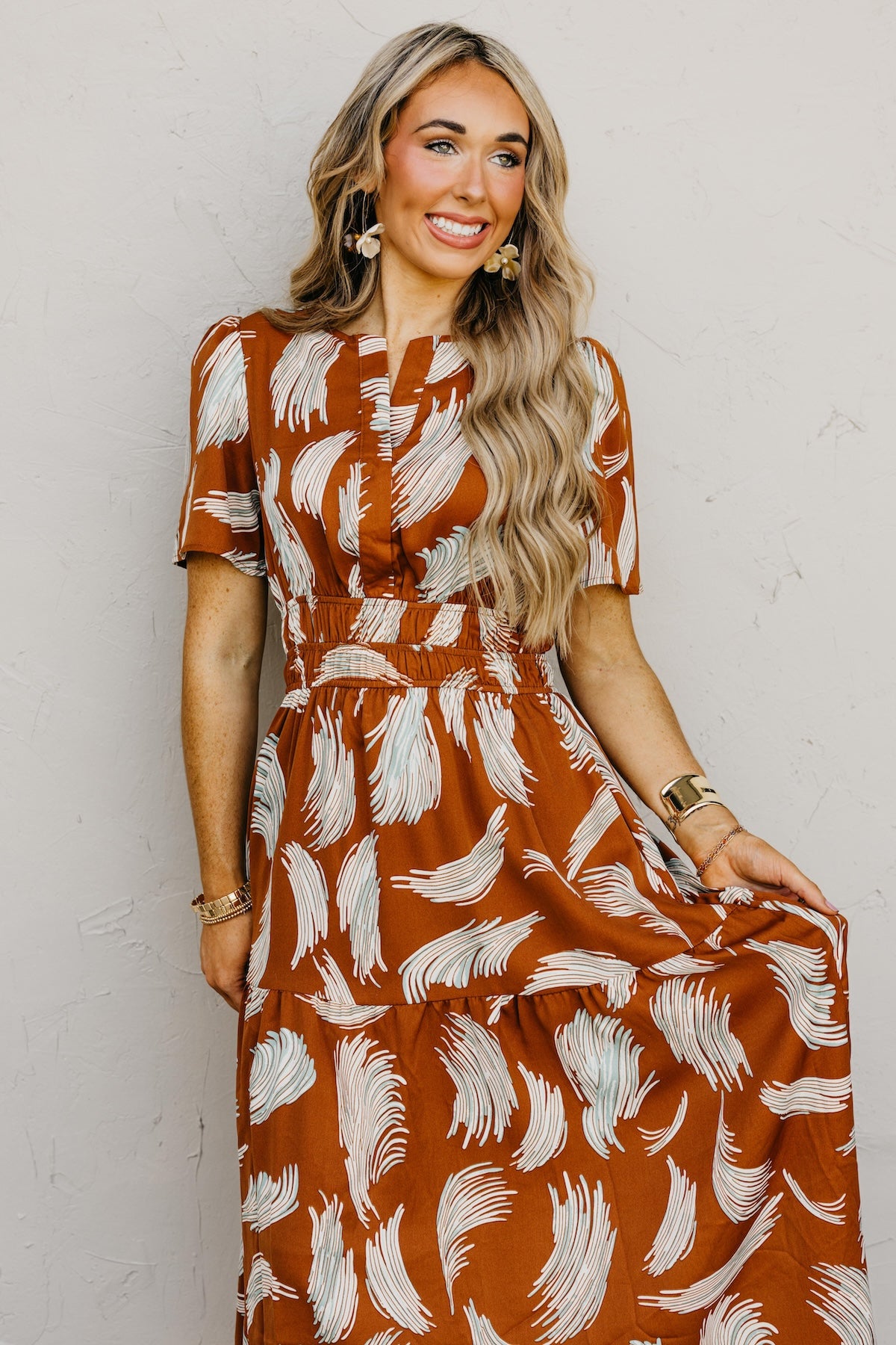 The Florence Tiered Midi Dress
