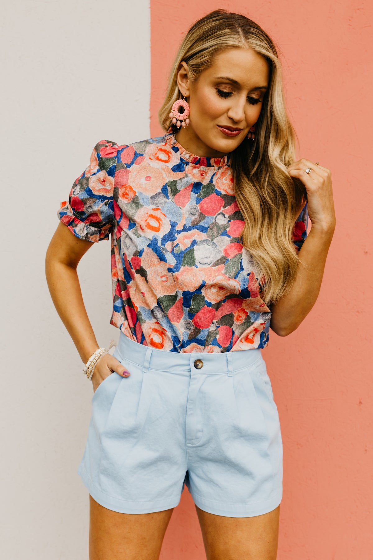 The Abby Watercolor Floral Blouse