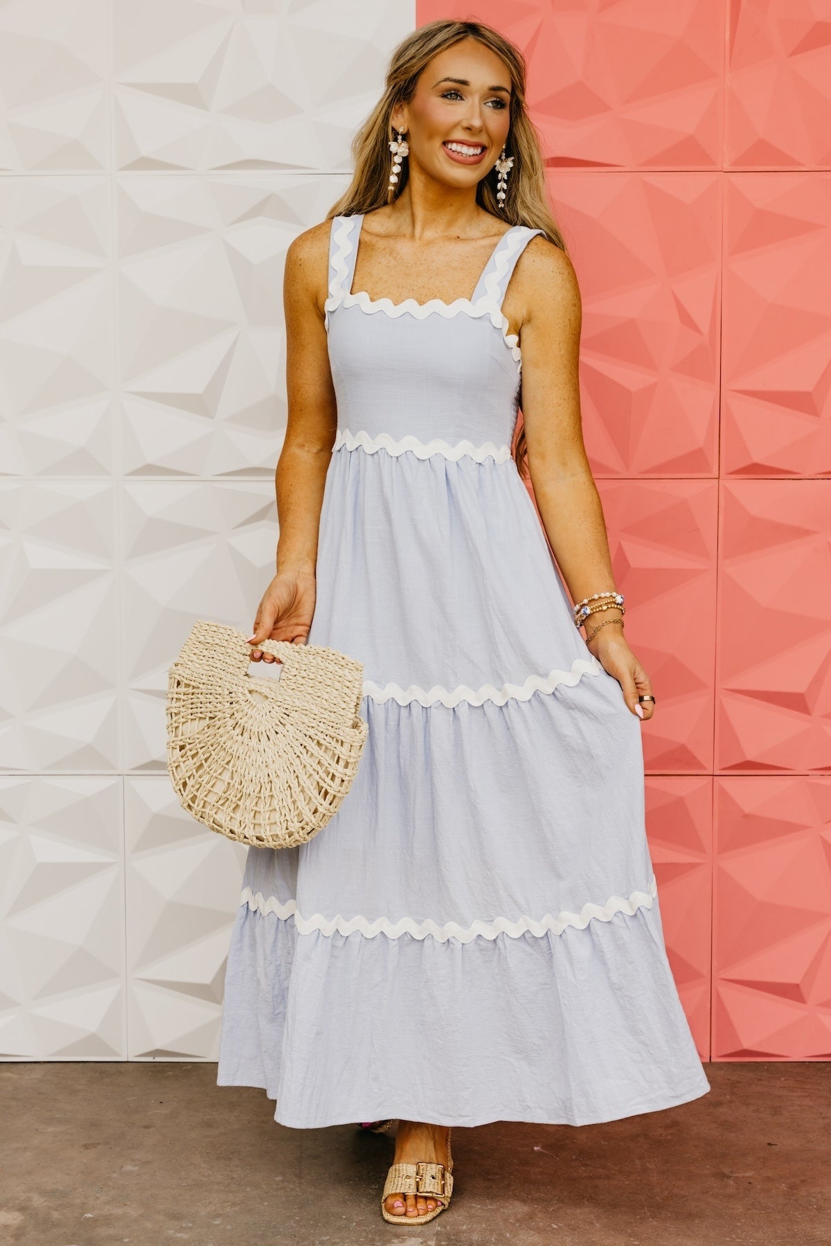 The Deacon Ric Rac Trim Midi Dress