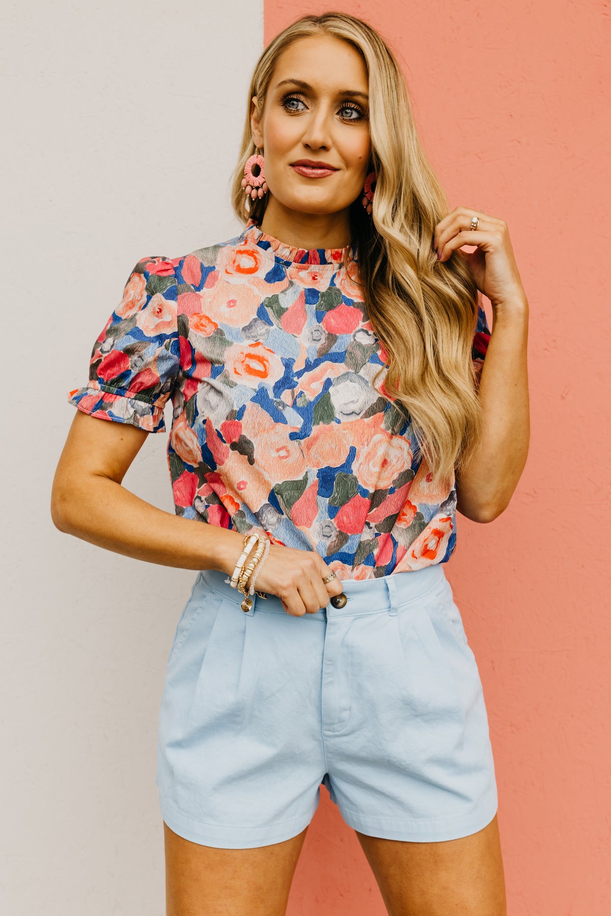 The Abby Watercolor Floral Blouse