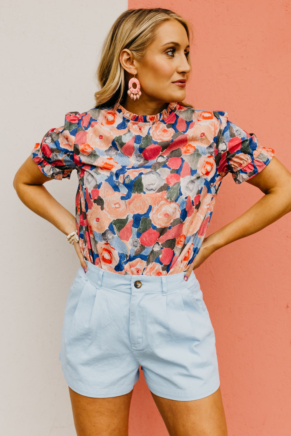 The Abby Watercolor Floral Blouse