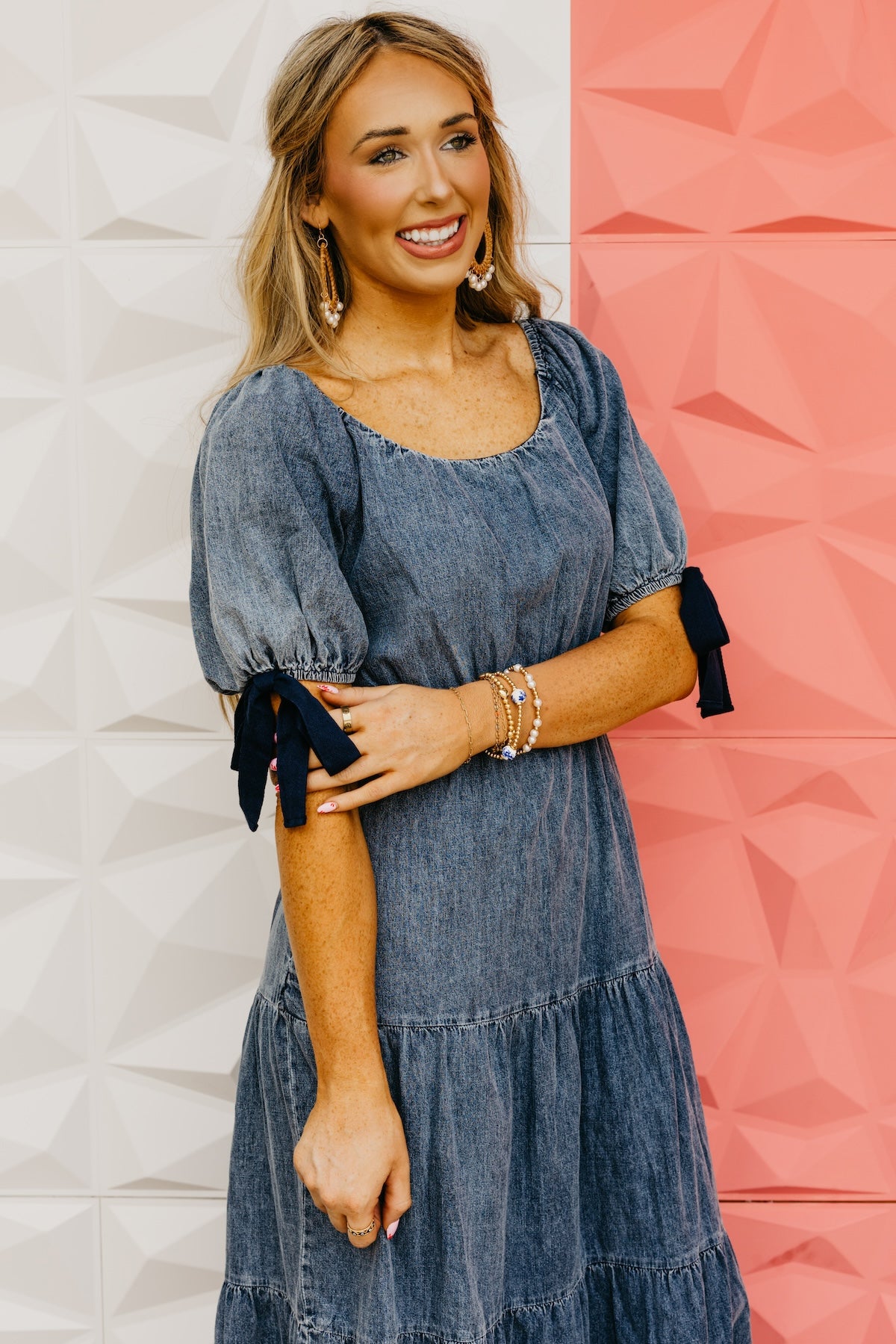 The Rodrigo Bow Sleeve Midi Dress