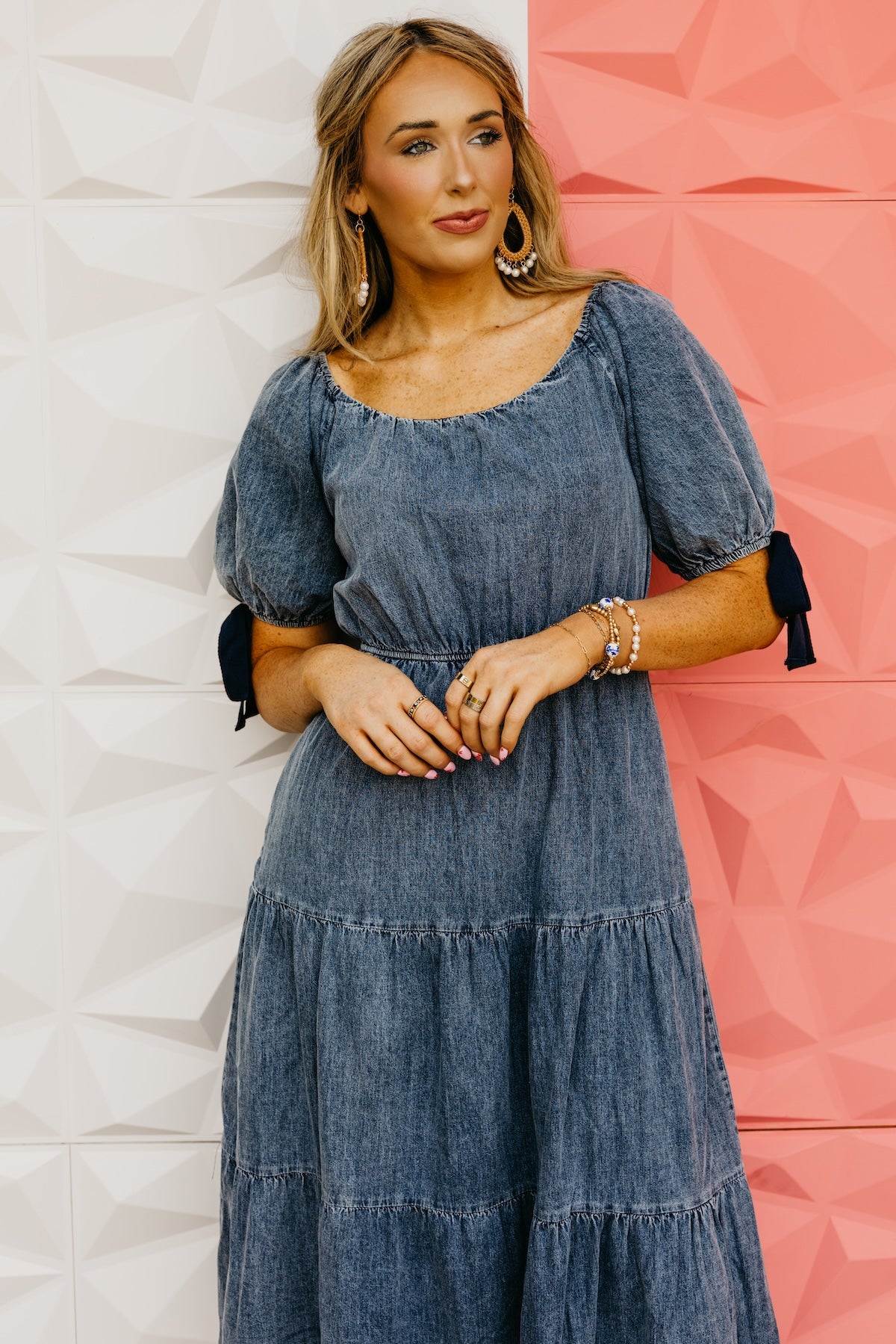 The Rodrigo Bow Sleeve Midi Dress