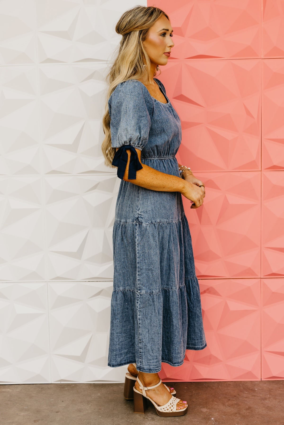 The Rodrigo Bow Sleeve Midi Dress