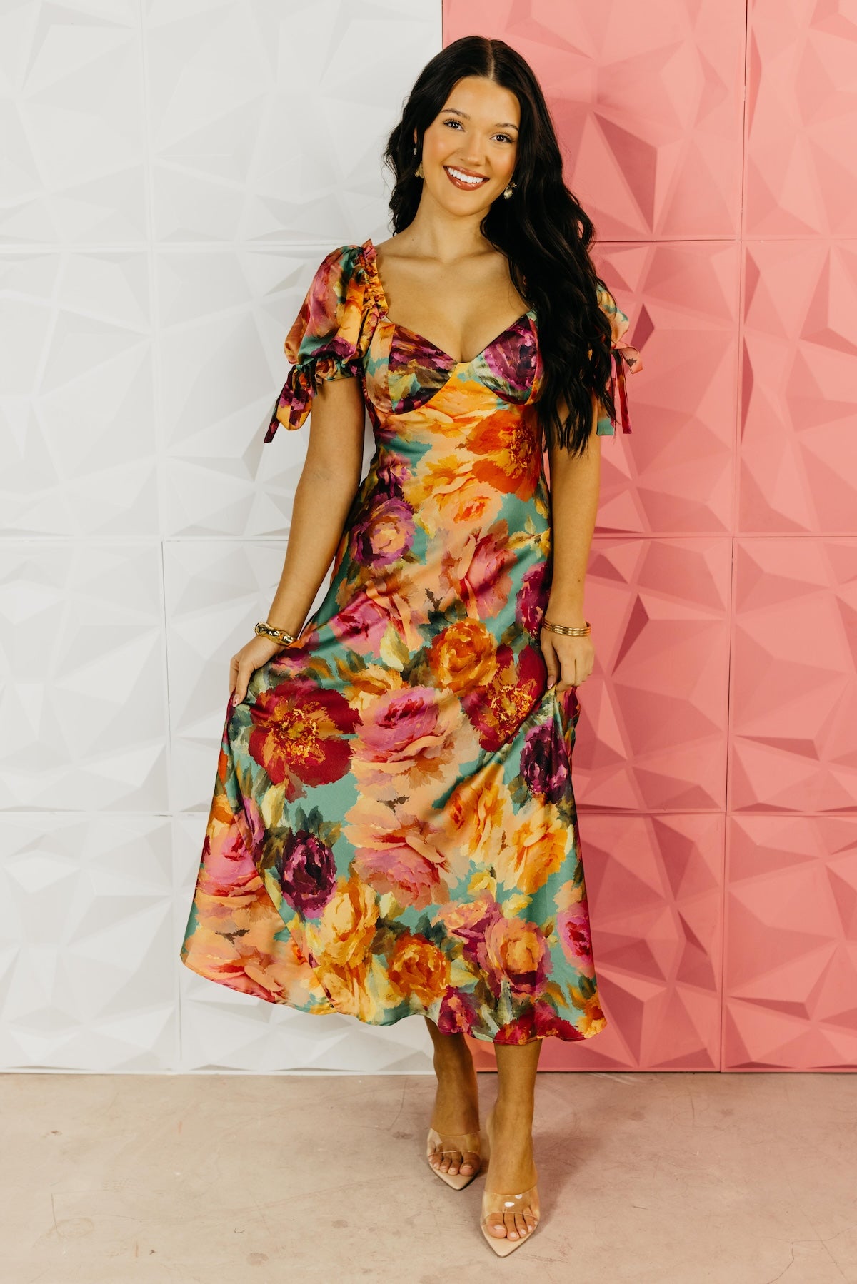 The Silas Floral Puff Sleeve Maxi Dress