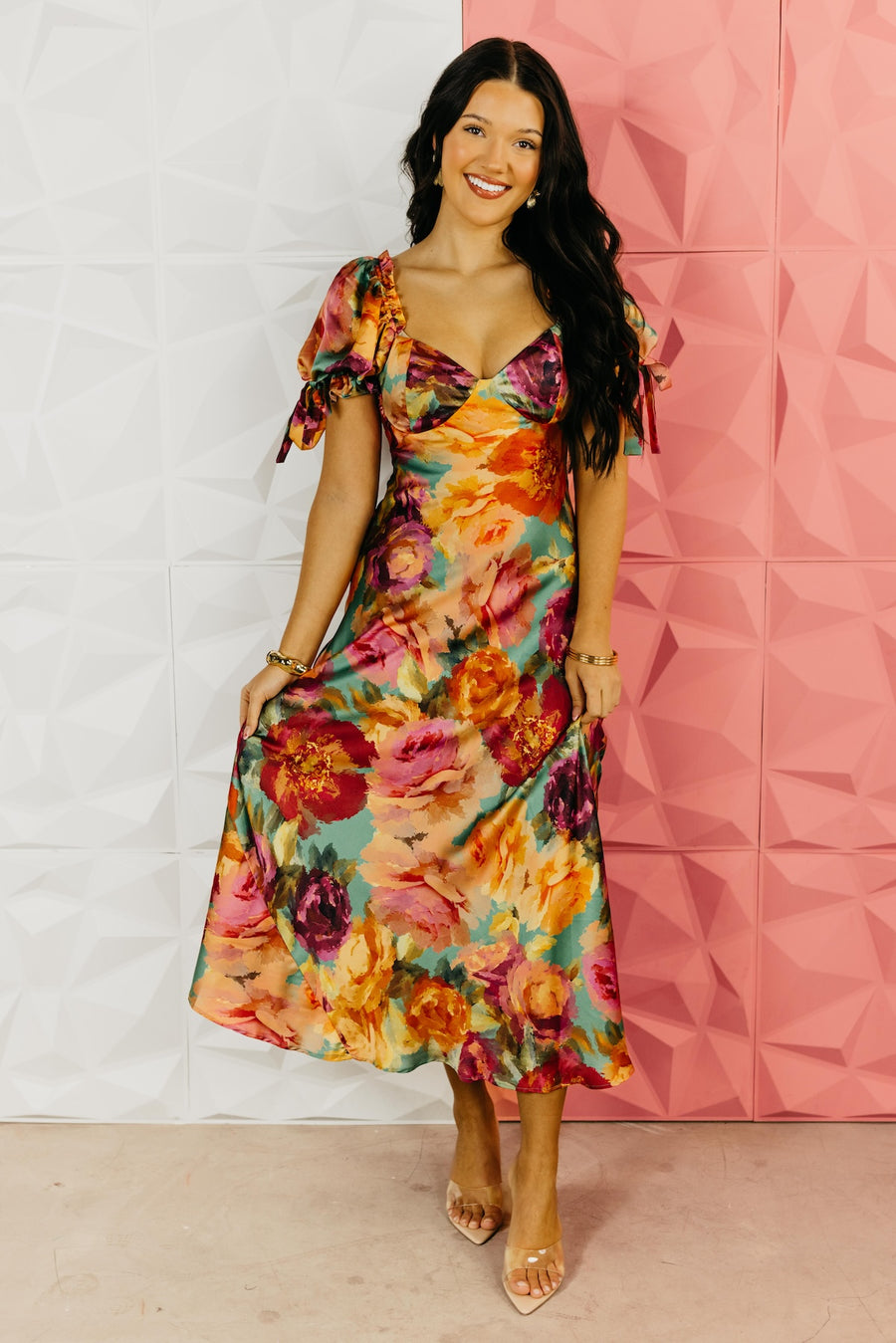 The Silas Floral Puff Sleeve Maxi Dress