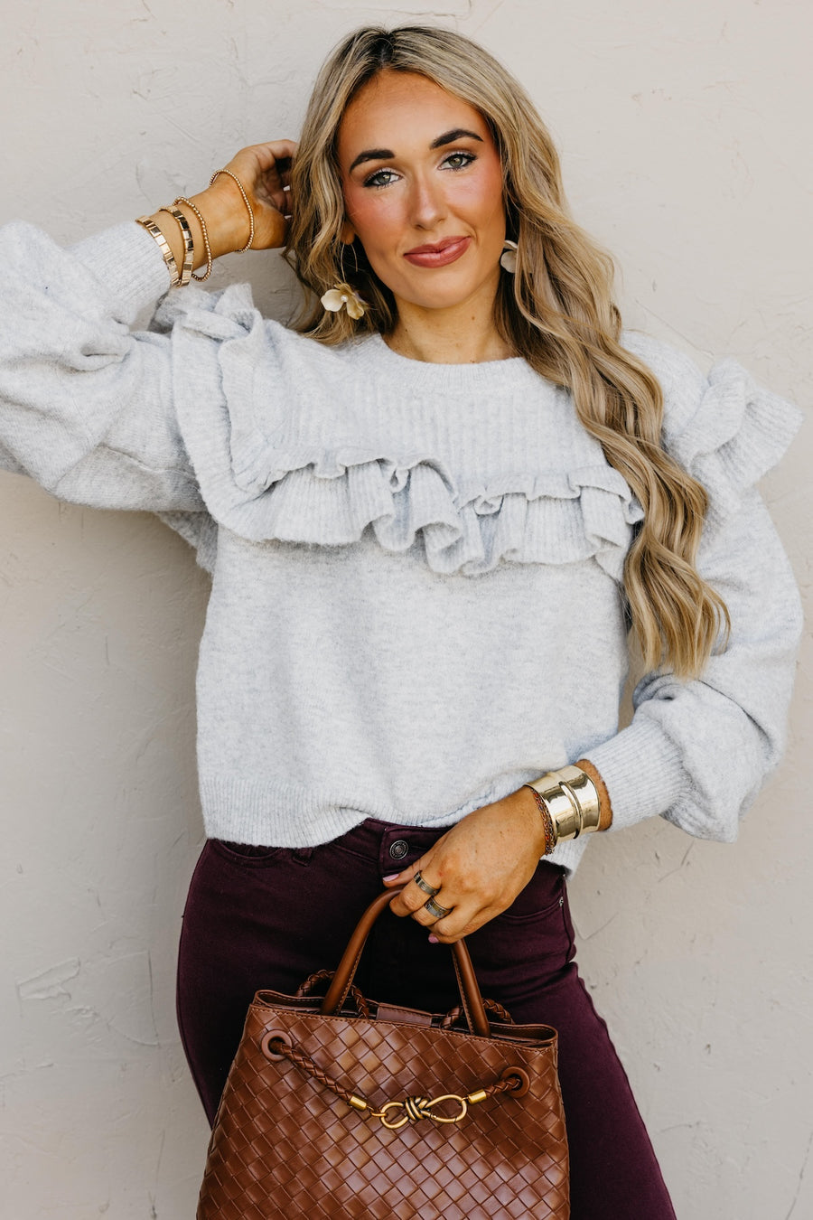 The Willow Ruffle Sweater